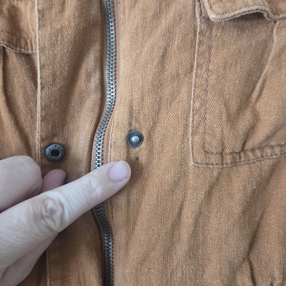 Old Navy Junior's Tan Brown Utility Military Jacket Size XL 14 Some Flaws Seepic - Picture 3 of 14